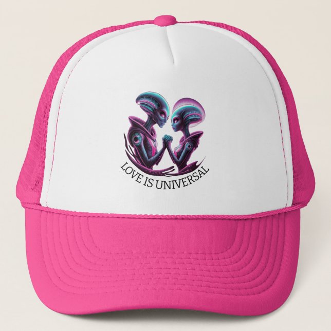 De Camionero Alien Couple Gorra (Anverso)