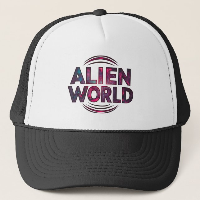 De Camionero Alien World Gorra (Anverso)