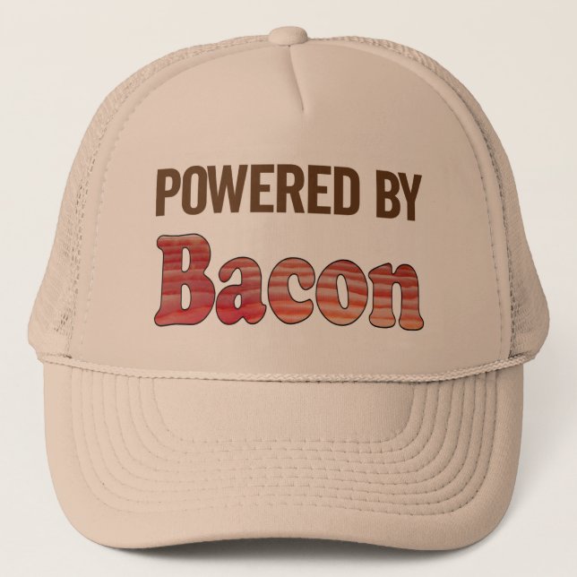 De Camionero Alimentado por Bacon Gorra (Anverso)