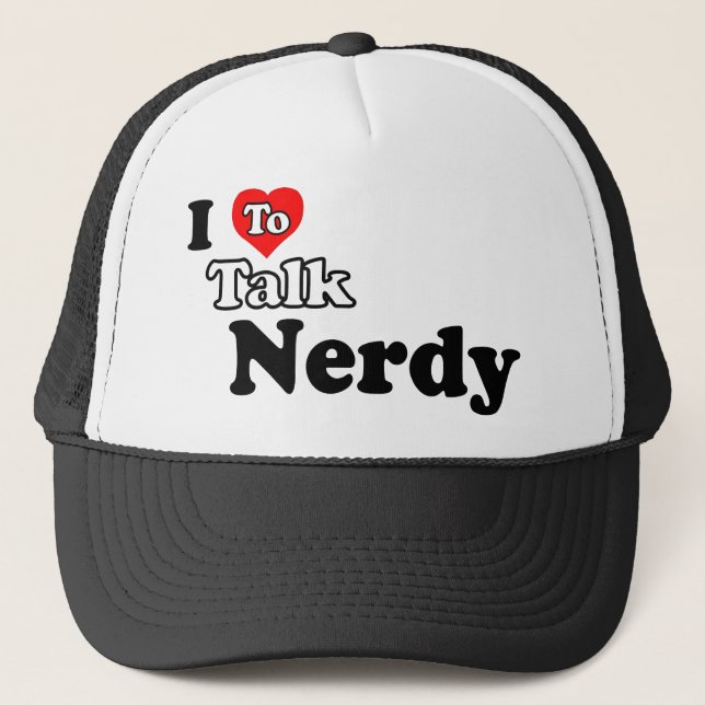De Camionero Amo hablar el gorra Nerdy (Anverso)