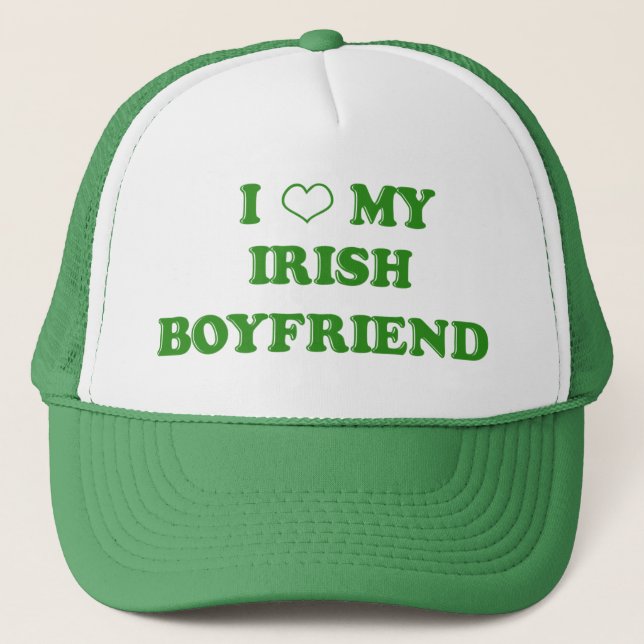 De Camionero Amo mi gorra irlandés del novio (Anverso)