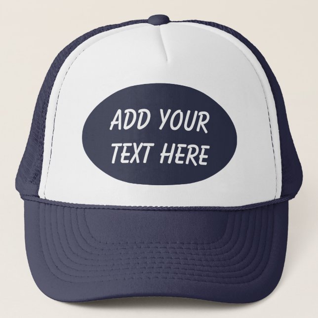 DE CAMIONERO AÑADIR SU TEXTO AQUÍ GORRA (Anverso)