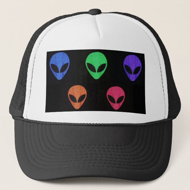 De Camionero Arcoiris del gorra ALIENS. (Anverso)