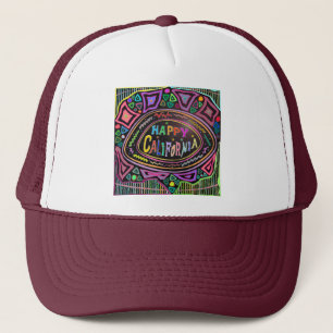 De Camionero Arte feliz: Gorra "Feliz California"