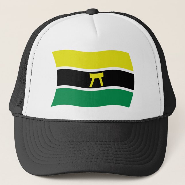 De Camionero Ashanti People Flag Gorra (Anverso)