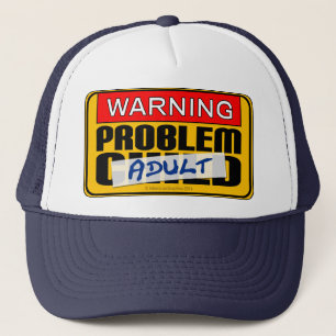 De Camionero Atención: Problema Gorra adulto