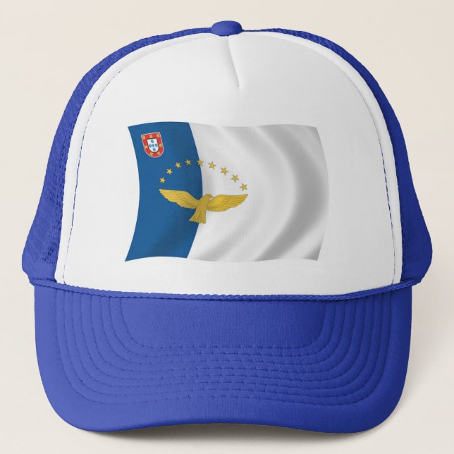 De Camionero Azores Flag Gorra (Anverso)