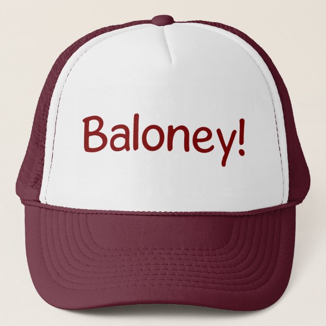 De Camionero ¡Baloney! Gorra del juez (Anverso)
