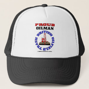 De Camionero Basura británica del campo petrolífero, gorra del