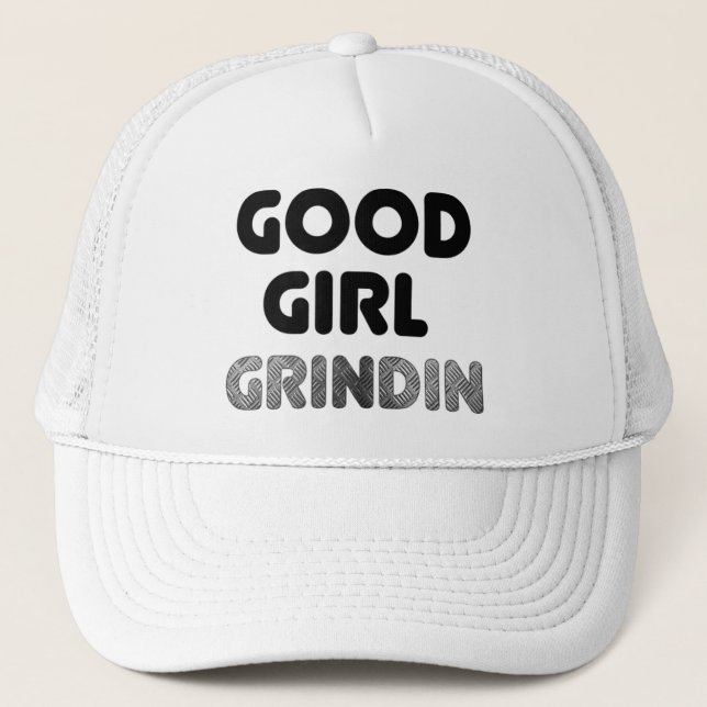 De Camionero Buen Chica Grindin Gorra (Anverso)