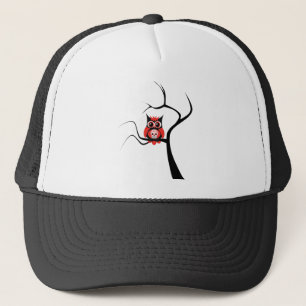 De Camionero Búho rojo del cráneo del azúcar en gorra del á