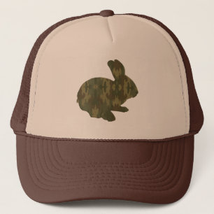De Camionero Camouflage Silhouette Easter Bunny Gorra