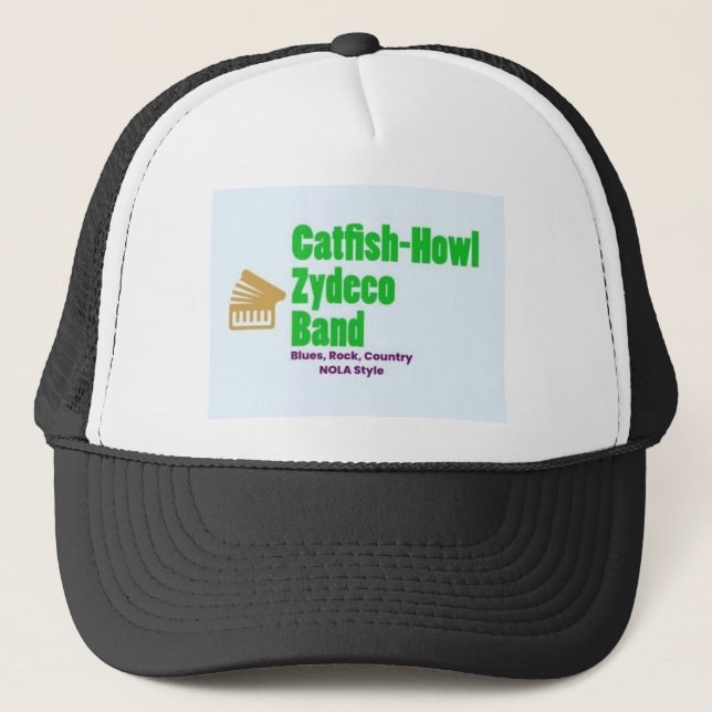 De Camionero Catfish Howl Zydeco Gorra con logotipo alternativo (Anverso)