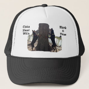 De Camionero Caza del Coon con el gorra del camión del negro y