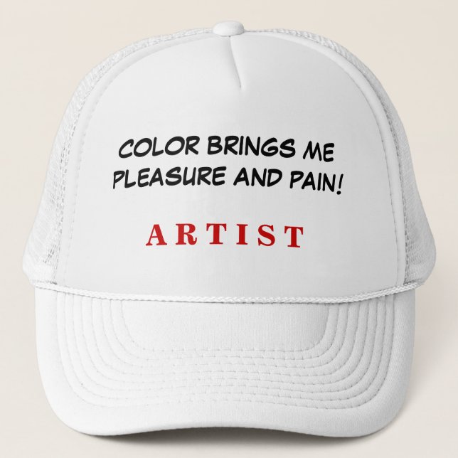 De Camionero COLOR PLACER Y DOLOR gorra (Anverso)