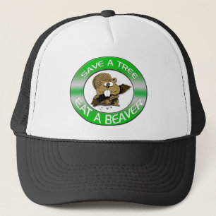 De Camionero Coma un gorra del castor
