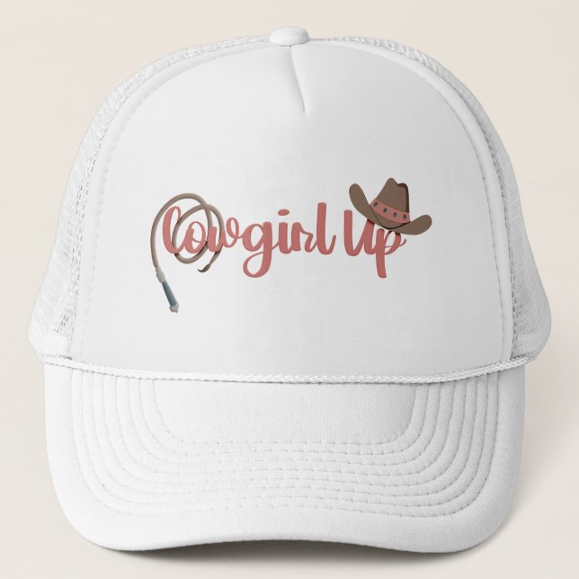 De Camionero Cowgirl Up Cowboy Gorra Lasso (Anverso)
