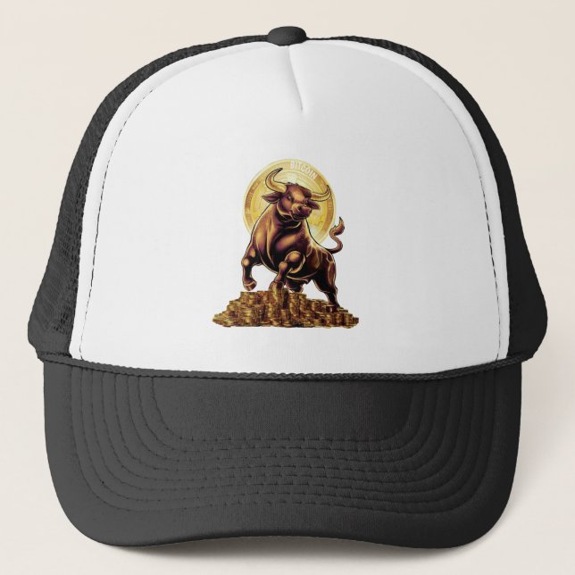 De Camionero Crypto Bull Gorra (Anverso)
