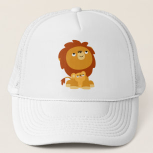 De Camionero Cute Personalizado Protector Papá León y Gorra Cub