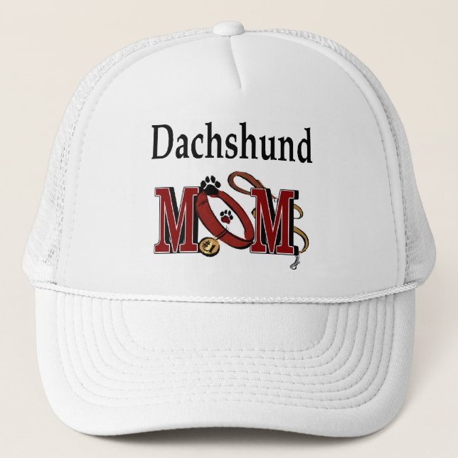 De Camionero Dachshund Mom Gorra (Anverso)