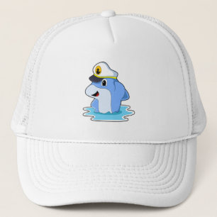 De Camionero Delfín como capitán con Gorra