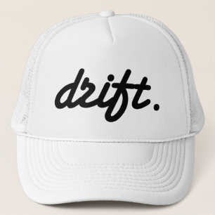 De Camionero deriva. blanco del gorra