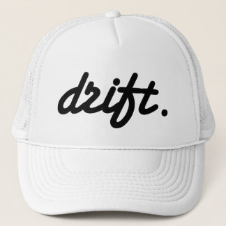 De Camionero deriva. blanco del gorra