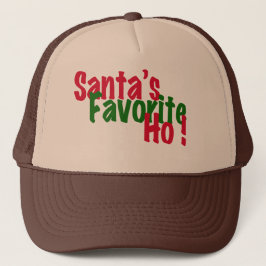 De Camionero diseño divertido del gorra del navidad del