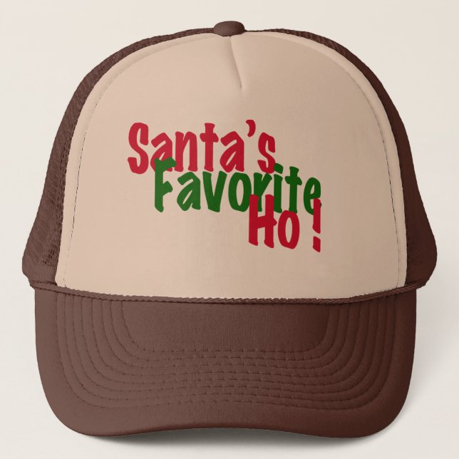 De Camionero diseño divertido del gorra del navidad del (Anverso)
