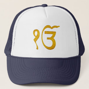 De Camionero diseño ek-onkar spirtual religioso sikh del gorra