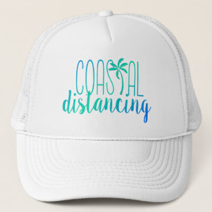 De Camionero Distancia costera Gorra Blue and Green Beach