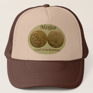 De Camionero Eagle y gorra azteca del disco del sol