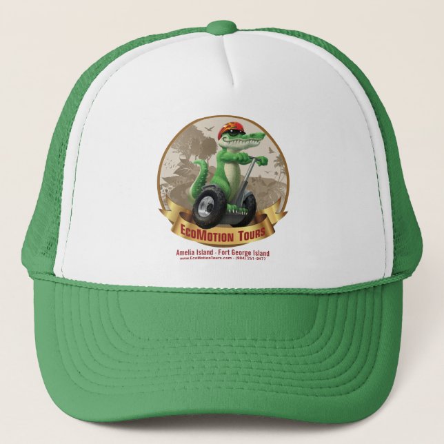 De Camionero EcoMotion verde viaja al gorra (Anverso)
