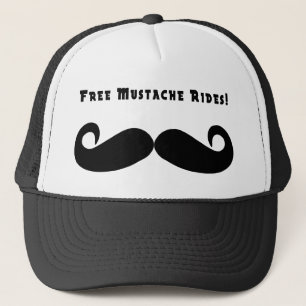 De Camionero El bigote libre monta el gorra