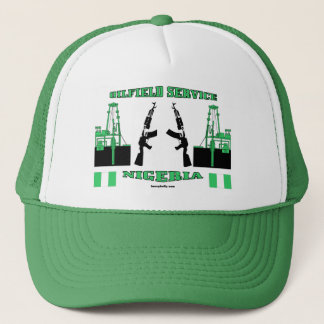 De Camionero El campo petrolífero mantiene Nigeria, gorra del