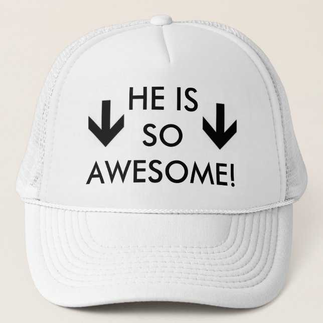 De Camionero Él es gorra tan impresionante (Anverso)
