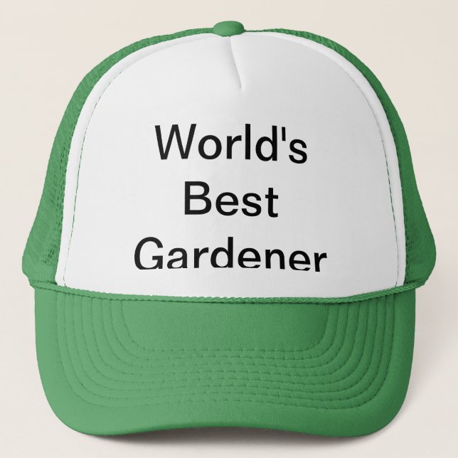 De Camionero El mejor gorra del jardinero del mundo (Anverso)
