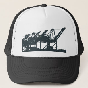 De Camionero El puerto Harbror Cranes el gorra