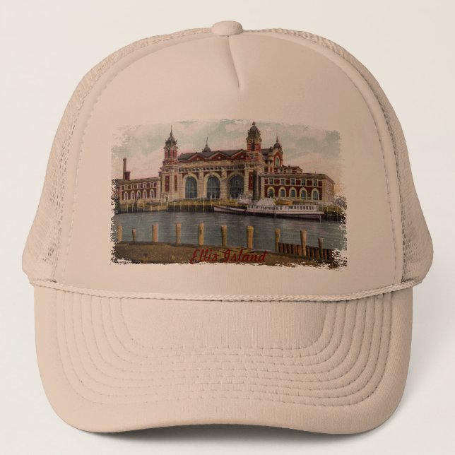 De Camionero Ellis Island Gorra (Anverso)