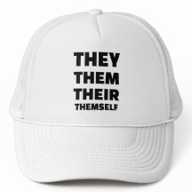 Ellos/ellos/su gorra (texto negro)