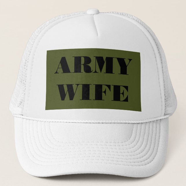 De Camionero Esposa del ejército gorra (Anverso)