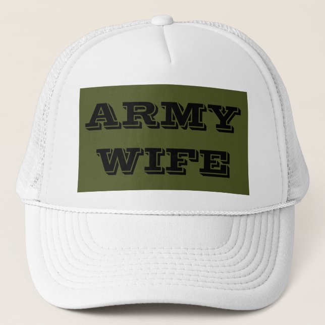 De Camionero Esposa del ejército gorra (Anverso)