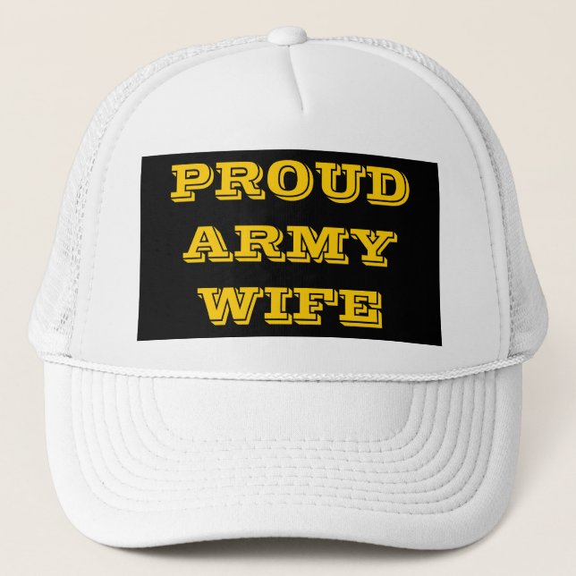 De Camionero Esposa del Ejército Orgulloso gorra (Anverso)