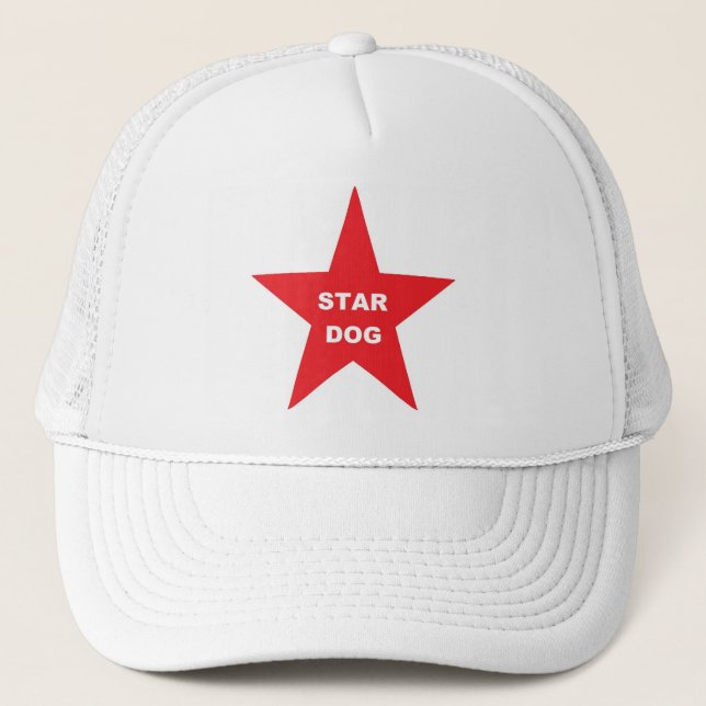 De Camionero Estrella perro gorra en estrella roja (Anverso)