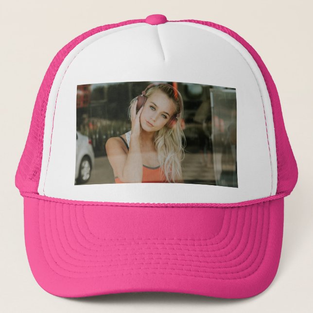 De Camionero ¡FÁCIL! Gorra - Personalizado - Añadir su imagen (Anverso)