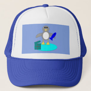 De Camionero Feliz Navidad Pescador Pingüino Gorra