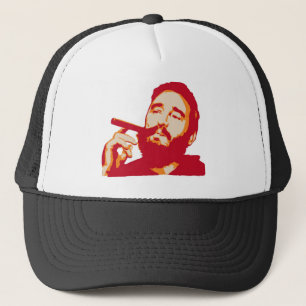 De Camionero Fidel Castro con el gorra del retrato del cigarro