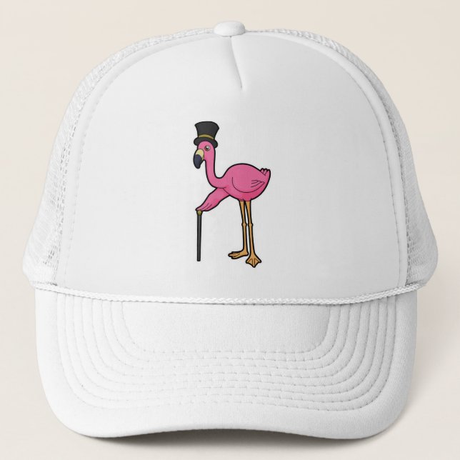 De Camionero Flamingo como Groom con Gorra y caña (Anverso)