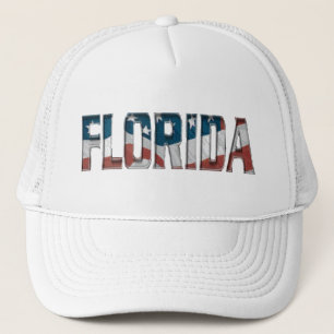 De Camionero Florida Patriótico en bandera americana - Gorra