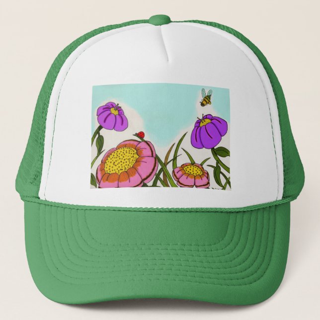 De Camionero Flower Meadow Gorra (Anverso)